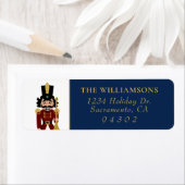 Étiquette Casse-noisette en bleu (En situation)