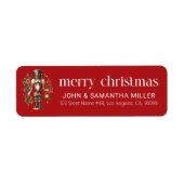 Étiquette Casse-noisette festive de Noël (Devant)