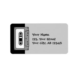 Étiquette Cassette audio Grey