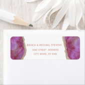 Étiquette Cassis chic agate romantique élégant simple (En situation)