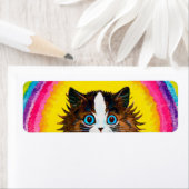 Étiquette Cat à Rainbow, Louis Wain (En situation)