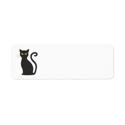 ÉTIQUETTE CAT RENVOYER PERSONNALISÉ ADRESSE ÉTIQUETTES, VILL (Devant)