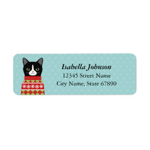Étiquette Cat Return Address Labels
