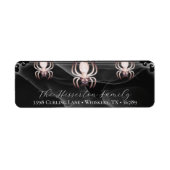 Étiquette Cat Spiders Adresse de retour (Devant)