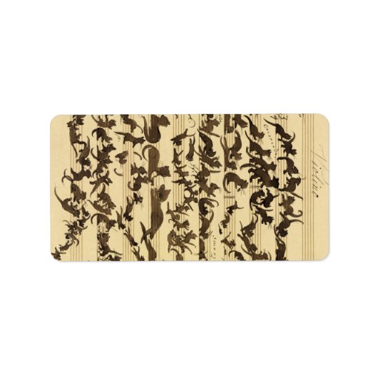 Étiquette Cat Symphony, 1868 by Moritz de Schwind (Devant)