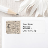 Étiquette Catalogue publicitaire de chaussures anciennes (En situation)