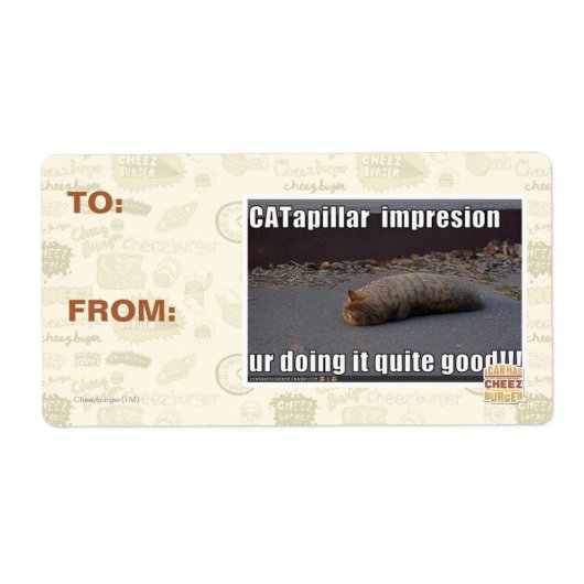 Étiquette CATapillar (Devant)