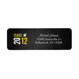 Étiquette Catégorie d'adresse de retour 2012