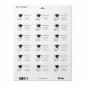 Étiquette Catégorie de plafond de diplôme de 2014 Nom et adr (Feuille entière)