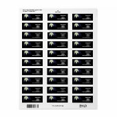 Étiquette caterwauling, Chats au clair de lune. Personnalise (Feuille entière)