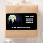 Étiquette caterwauling, Chats au clair de lune. Personnalise (En situation)