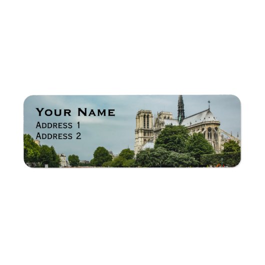 Étiquette Cathédrale Notre-Dame de Paris (Devant)
