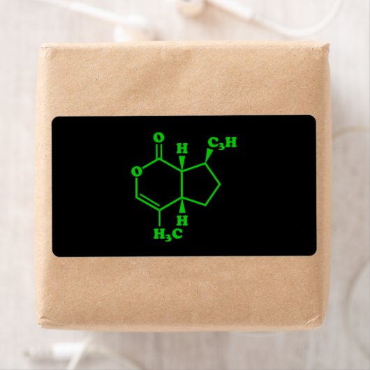 Étiquette Catnip Nepetalactone Formule chimique moléculaire (En situation)