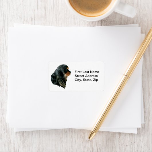 Étiquette Cavalier King Charles Spaniel (En situation)