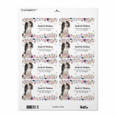 Étiquette Cavalier King Charles Spaniel Petit Chien (Feuille entière)