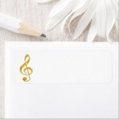 Étiquette CD or feuille look clef (En situation)