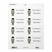 Étiquette Ce livre appartient à :-Boy (Feuille entière)