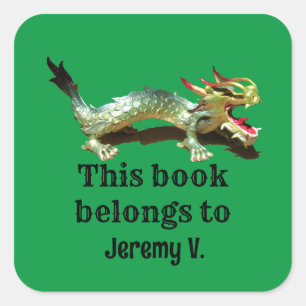 Étiquette - Ce livre appartient à Dragon