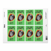 Étiquette Ce Livre Appartient À Nom Personnalisé Neutre (Feuille entière)