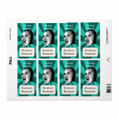 Étiquette Ce Livre Appartient Au Nom Personnalisé Retro Shou (Feuille entière)