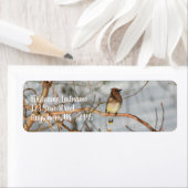 Étiquette Cèdre Cèdre À L'Adresse Animale D'Hiver (En situation)