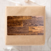 Étiquette Cèdre | motif de bois rustique (En situation)