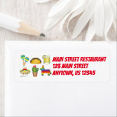 Étiquette Célébration du Cinco de Mayo Fiesta Taco Piñata Ca (En situation)