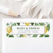 Étiquette Célébration du Mariage de la saison du citron | Ad (En situation)