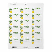 Étiquette Célébration du Mariage de la saison du citron | Li (Feuille entière)