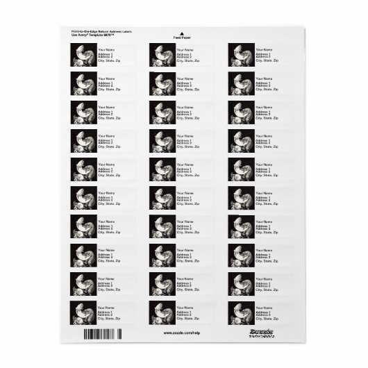 Étiquette Celestial Moon Sky Universe God Night Illustration (Feuille entière)