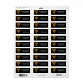 Étiquette Celtic Golden D3 Irlandais Adresse de retour Étiqu (Feuille entière)