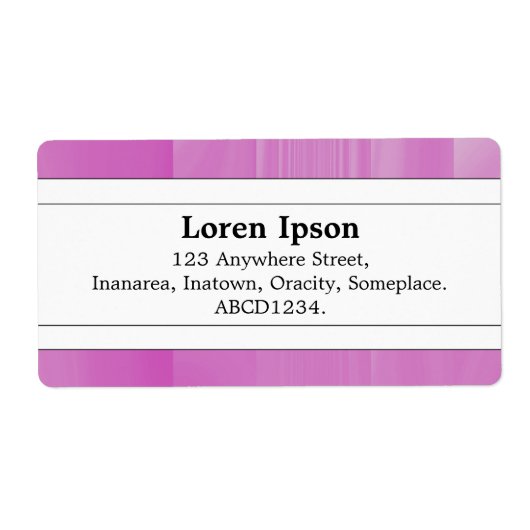 Étiquette Center Band II - Verre de lilas (Devant)