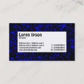 Étiquette central - Lignes Abstraites - Bleu (Dos)