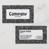 Étiquette central - Rectangles Abstraites (Devant / Derrière)