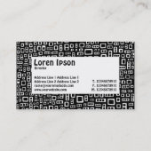 Étiquette central - Rectangles Abstraites (Dos)