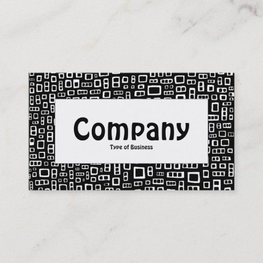 Étiquette central - Rectangles Abstraites (Devant)