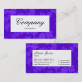 Étiquette central - Tex à fleurs - Bleu violet (66 (Devant / Derrière)