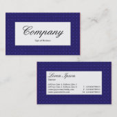 Étiquette central - Tissu bleu foncé (Devant / Derrière)