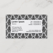 Étiquette central v4 - Modèle Damask (Dos)