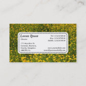 Étiquette central v5 - Lit de marguerites jaunes (Dos)