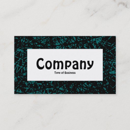 Étiquette centre - Lignes Abstraites - Vert mousse (Devant)