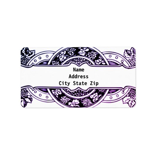 Étiquette Cépages baroques Cadre (Devant)