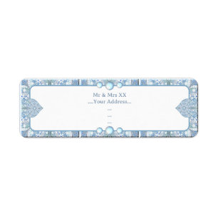 Étiquette Céramique Lace Bleu clair