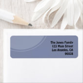 Étiquette Cercle bleu clair (En situation)