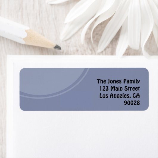 Étiquette Cercle bleu clair (En situation)