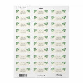 Étiquette Cercle d'amour | Adresse de retour (Feuille entière)