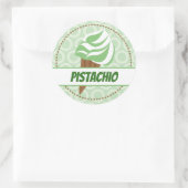 Étiquette Cercle de crème glacée verte (Sac)