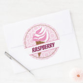 Étiquette Cercle de glace rose (Enveloppe)