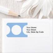 Étiquette Cercles blancs sur l'étiquette d'adresse de retour (En situation)