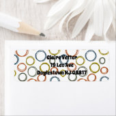 Étiquette Cercles Boho (En situation)